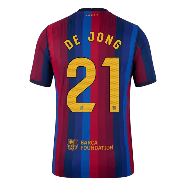 DE JONG #21 Barcelona Home Match Jersey Player Version 2026/27 - Image 1