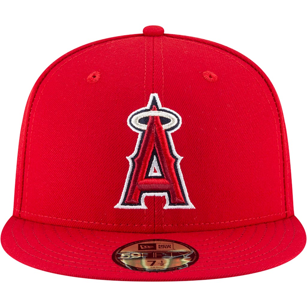 MLB Los Angeles Angels Youth New Era Home Authentic Collection 59FIFTY Fitted Hat - Red