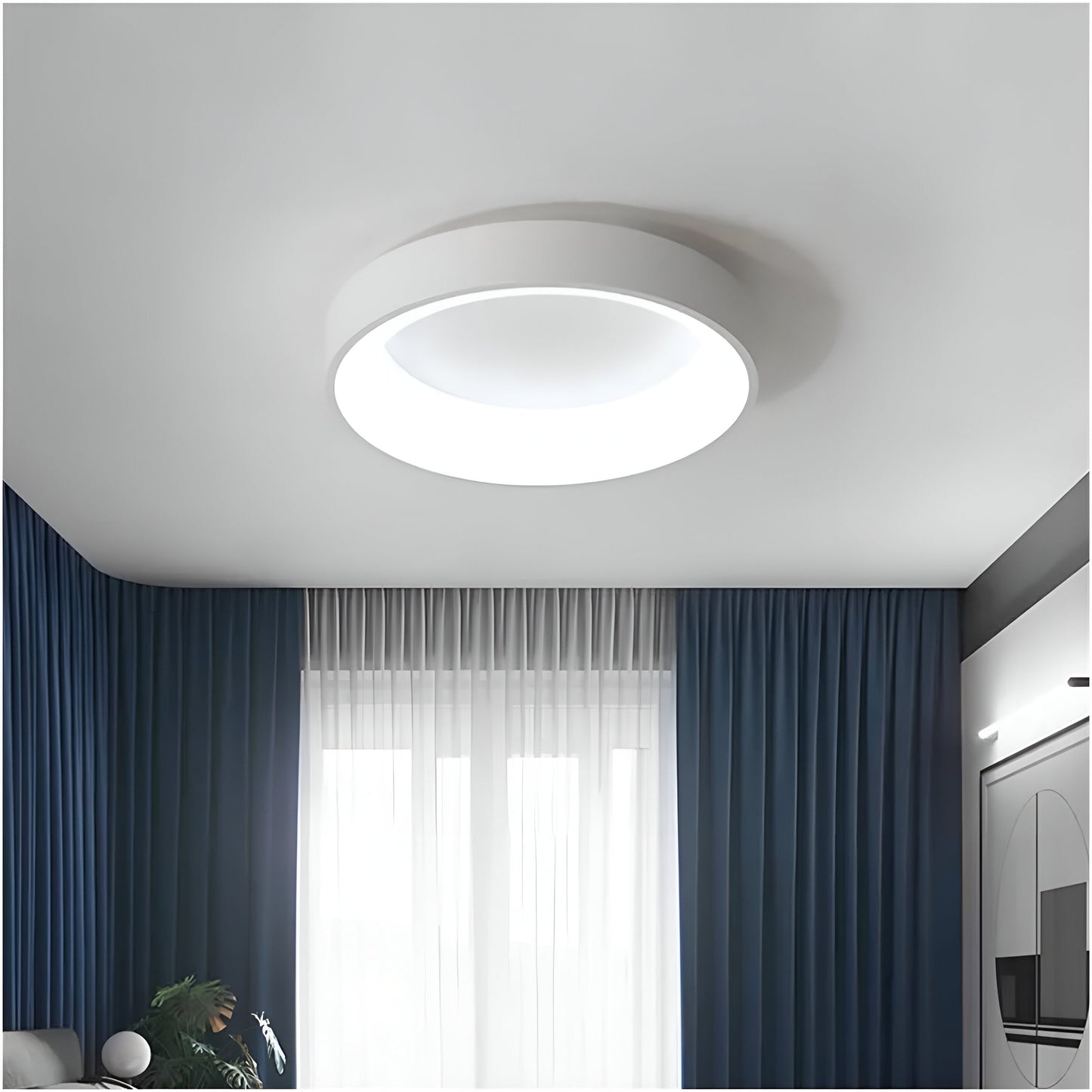 Nordic Modern Round Led Ceiling Light 1-Light