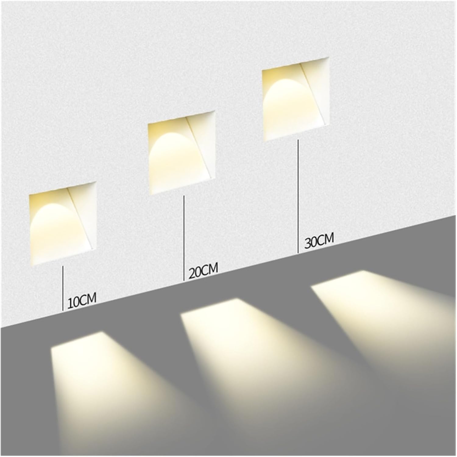 Nordic Frameless Stainless-Steel Stair LED Wall 1-Light with Sensor