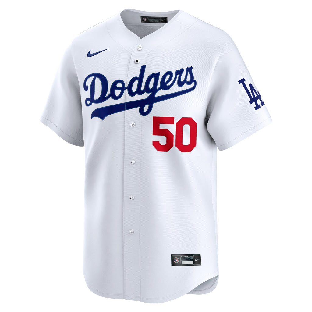 Maglia Nike Home Limitata Mookie Betts MLB Los Angeles Dodgers - Bianca