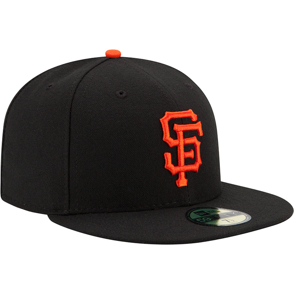 Cappello New Era 59FIFTY Fitted della collezione autentica da casa per giovani MLB San Francisco Giants - Nero