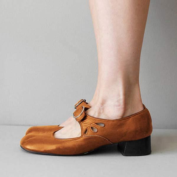 Federica | Leather sandals with buckle