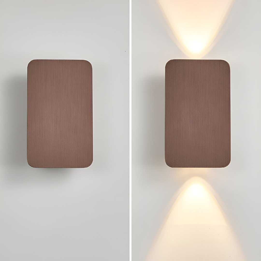 Applique da parete minimalista in vetro LED 2 luci