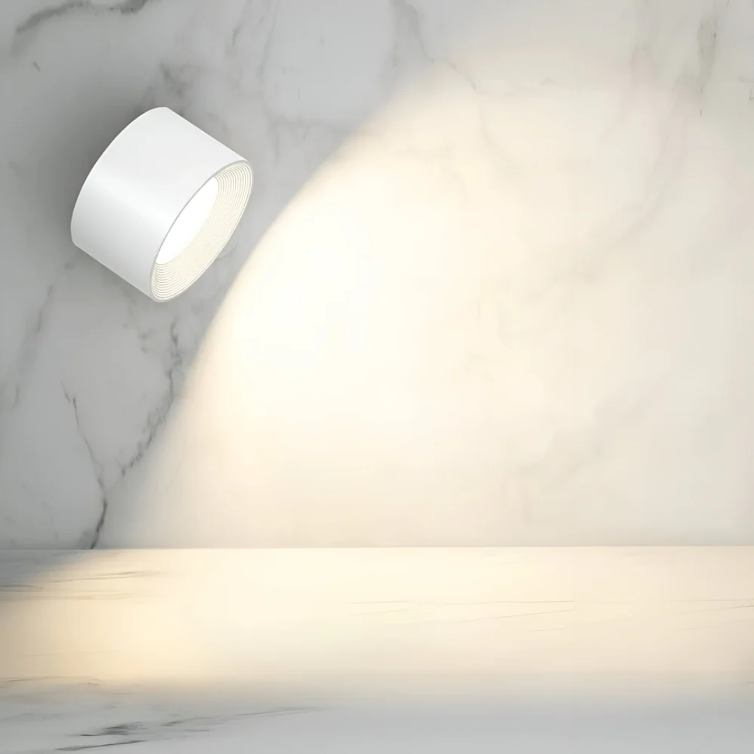 Lampada da parete in legno effetto venatura LED 1 luce