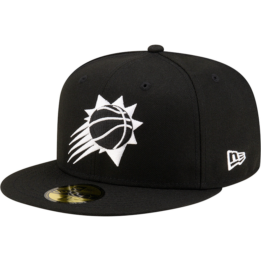 NBA Phoenix Suns New Era Black/White Shooting Ball 59FIFTY Hat - Black