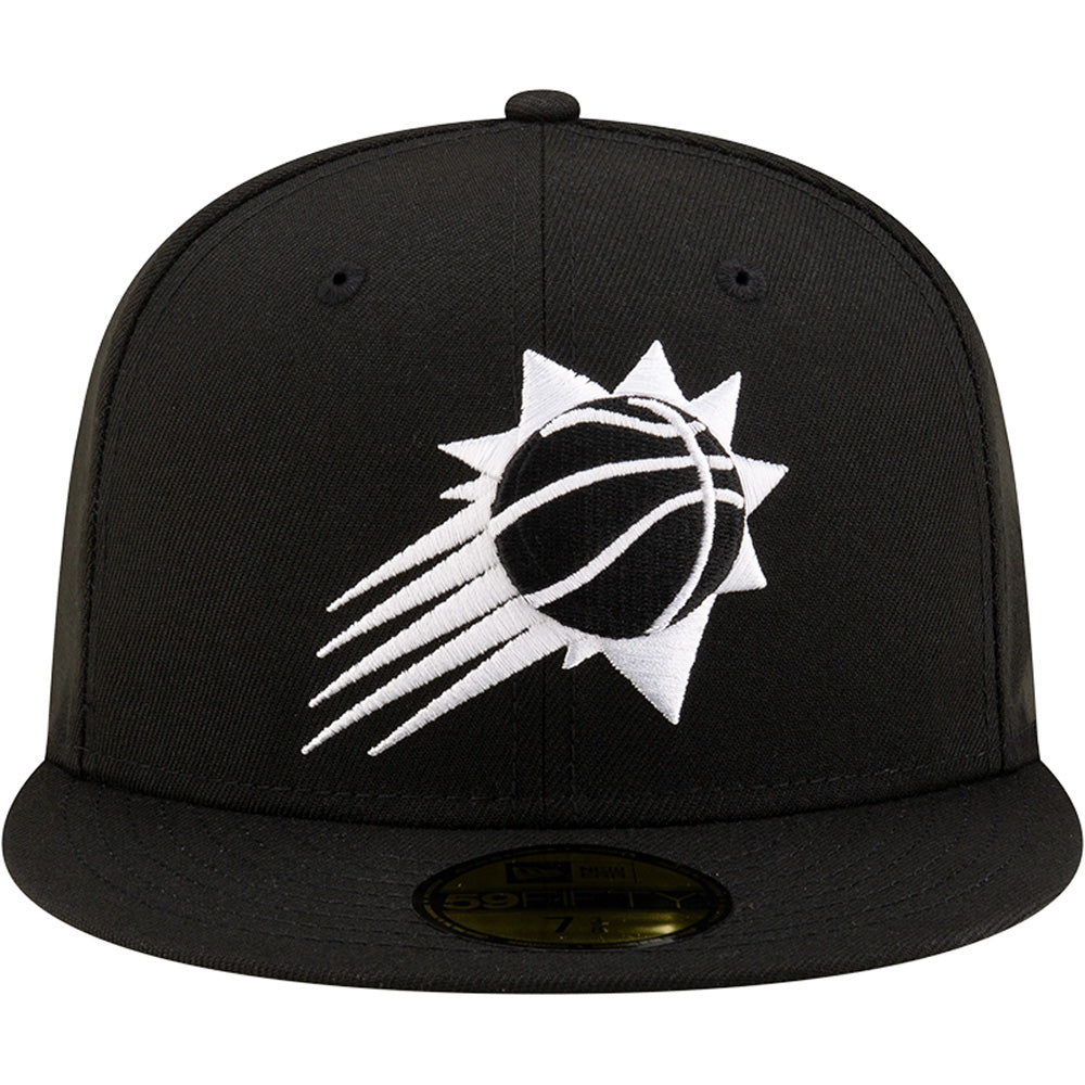 NBA Phoenix Suns New Era Black/White Shooting Ball 59FIFTY Hat - Black