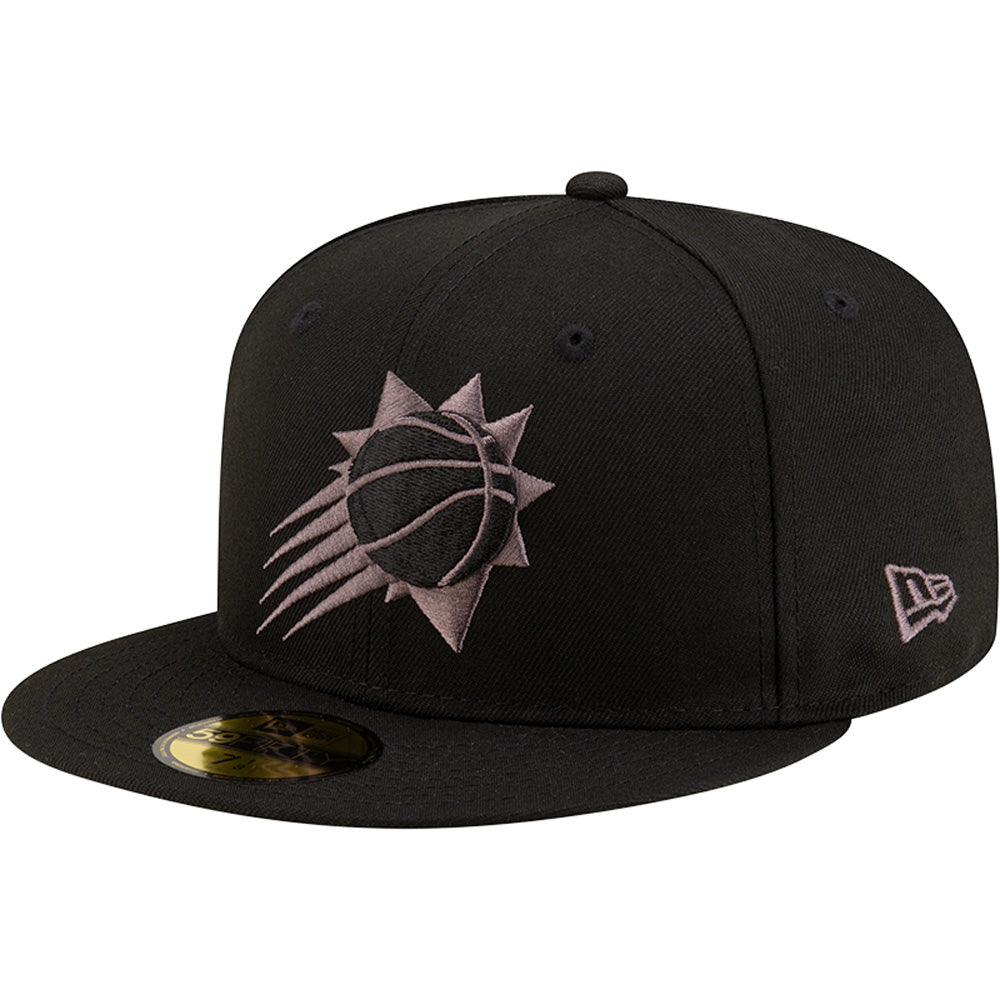 Cappello New Era Black/Graphite Shooting Ball 59FIFTY NBA Phoenix Suns - Nero