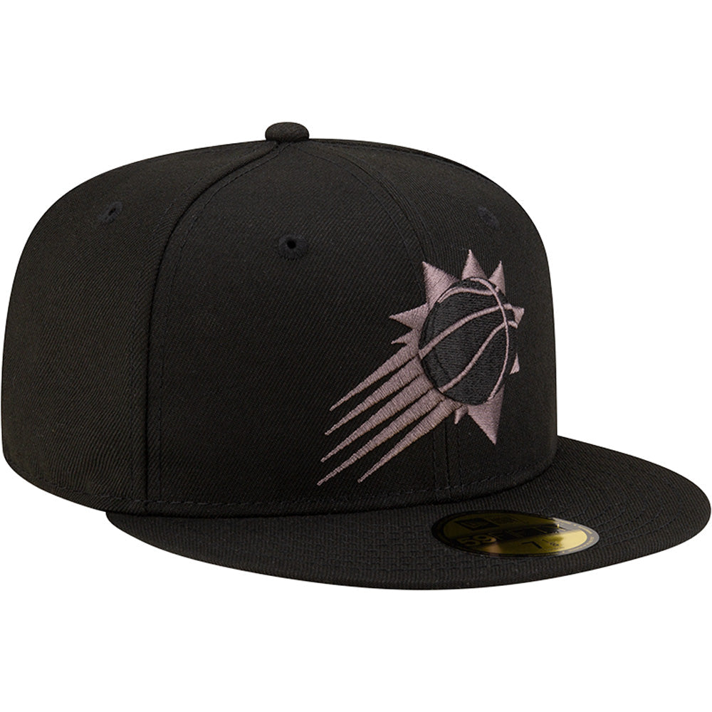Cappello New Era Black/Graphite Shooting Ball 59FIFTY NBA Phoenix Suns - Nero