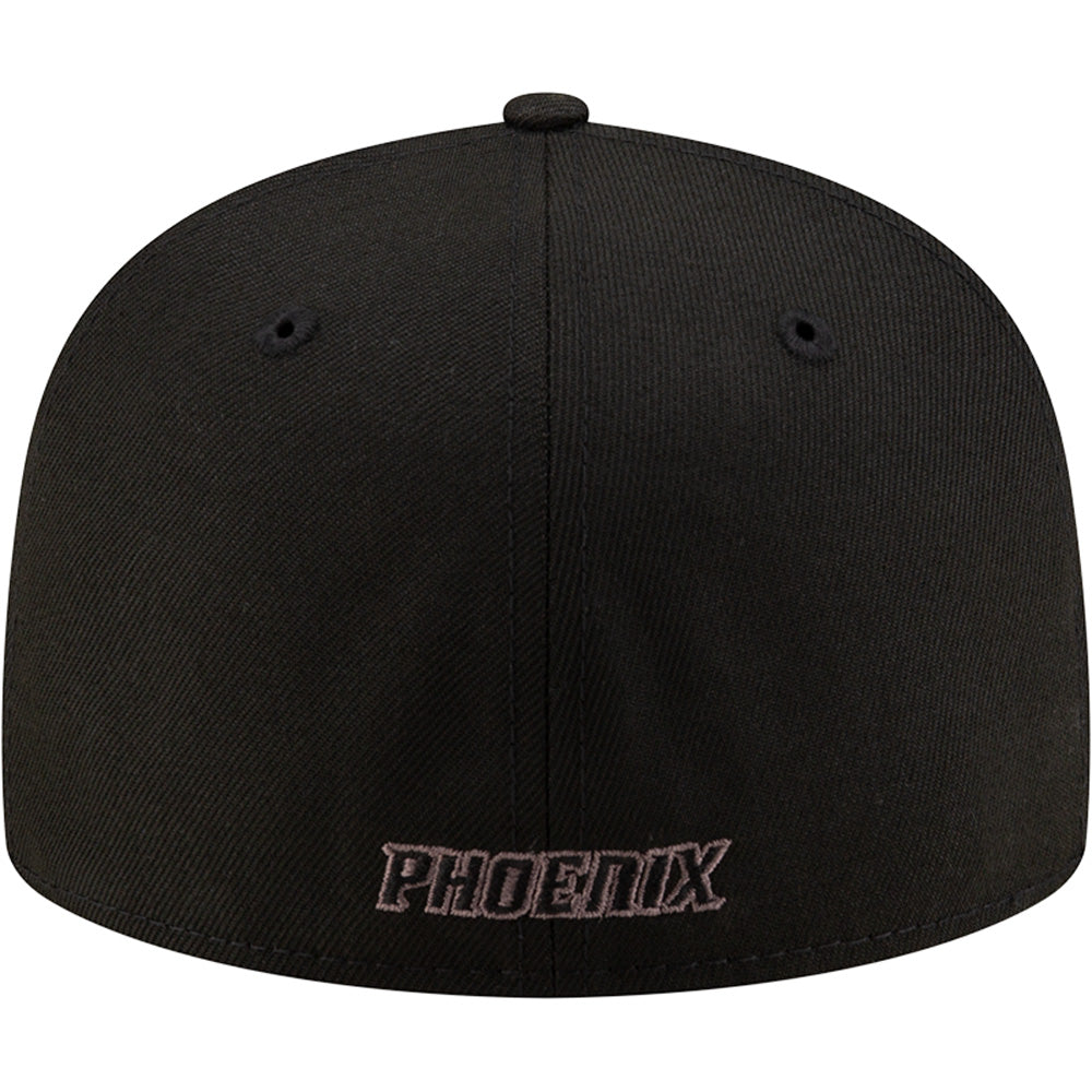 Cappello New Era Black/Graphite Shooting Ball 59FIFTY NBA Phoenix Suns - Nero