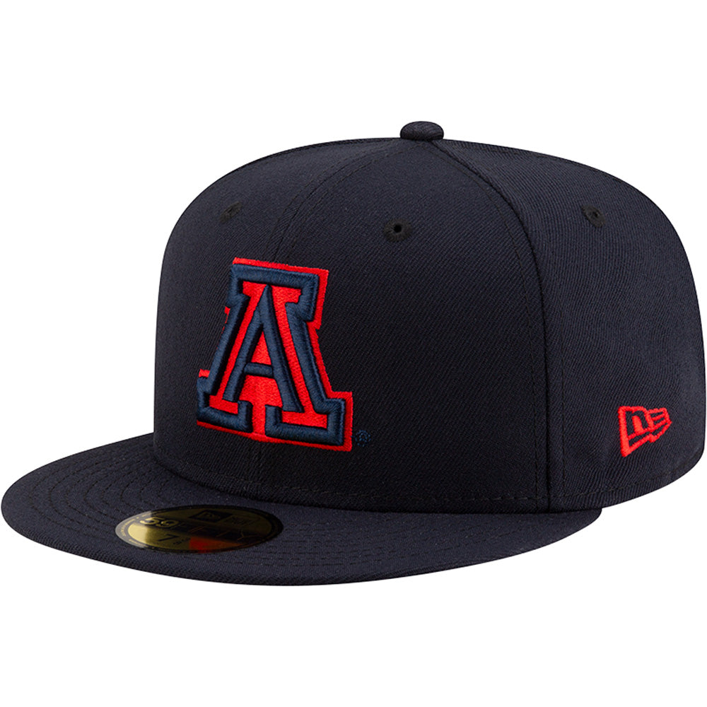NCAA Arizona Wildcats New Era Basic Tonal 59FIFTY Fitted Hat - Navy