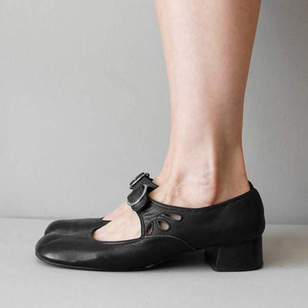 Federica | Leather sandals with buckle
