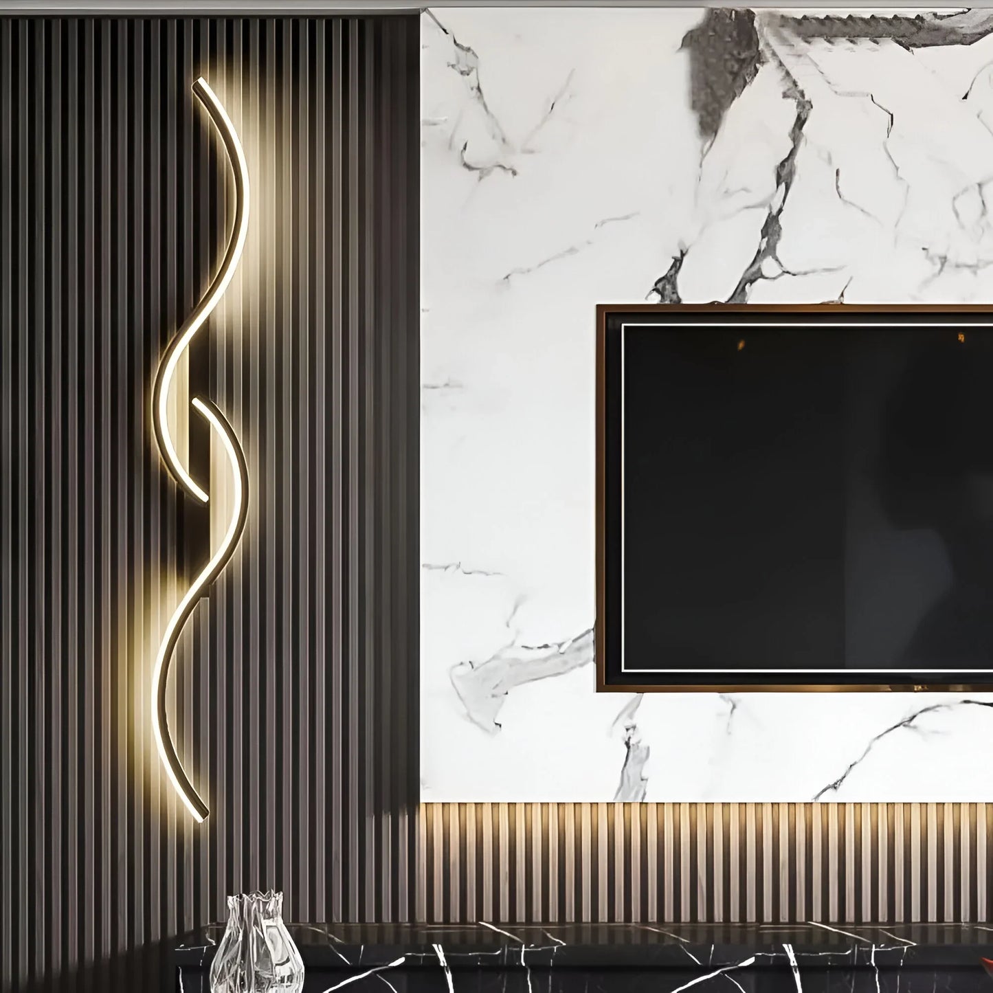 WaveGlow – Elegant Curved Wall Light