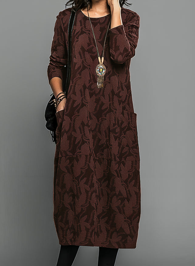 Alisha | Printed long-sleeve dress