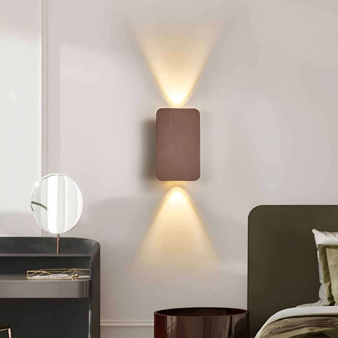 Applique da parete minimalista in vetro LED 2 luci