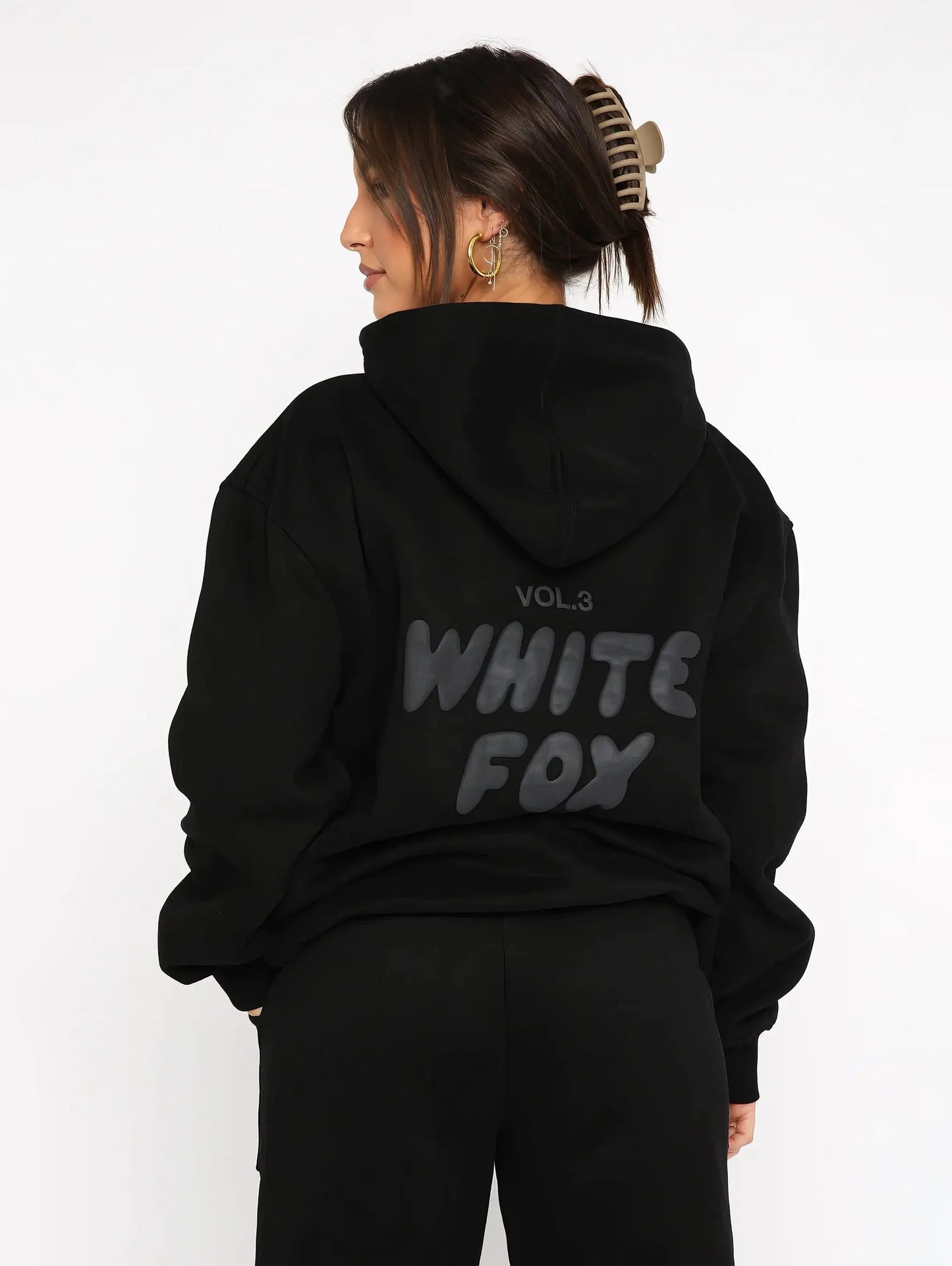Women’s Oversized Hoodie Set – Cozy Tracksuit with Graphic Details