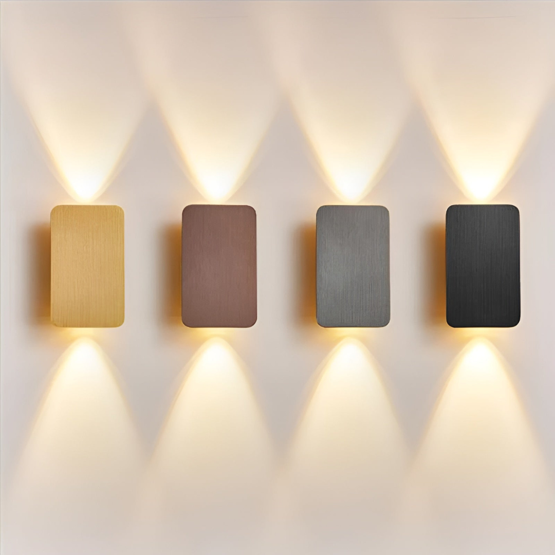 Applique da parete minimalista in vetro LED 2 luci