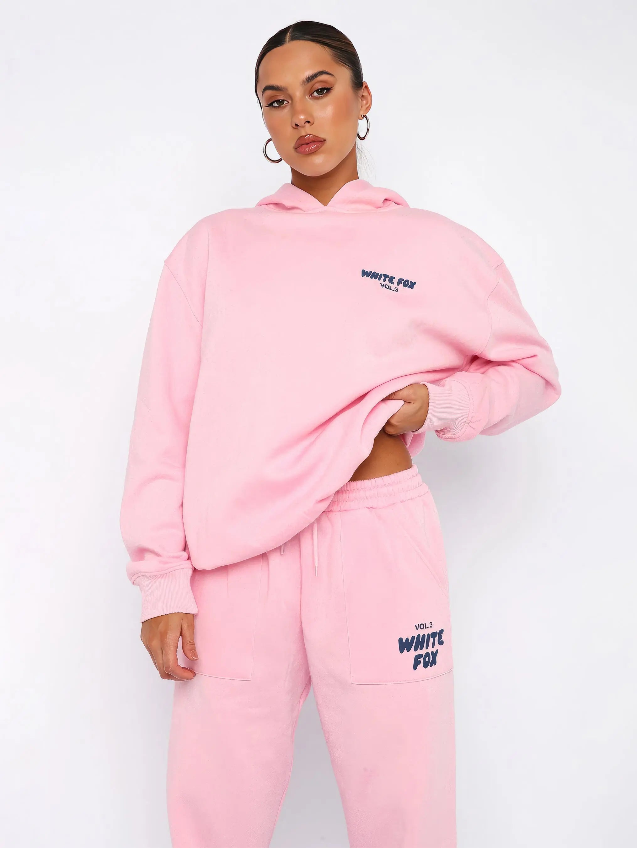 Women’s Oversized Hoodie Set – Cozy Tracksuit with Graphic Details