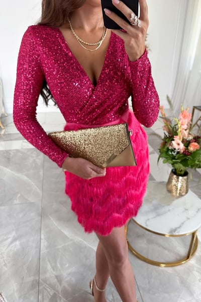 Puili | Sequin Fringe Dress
