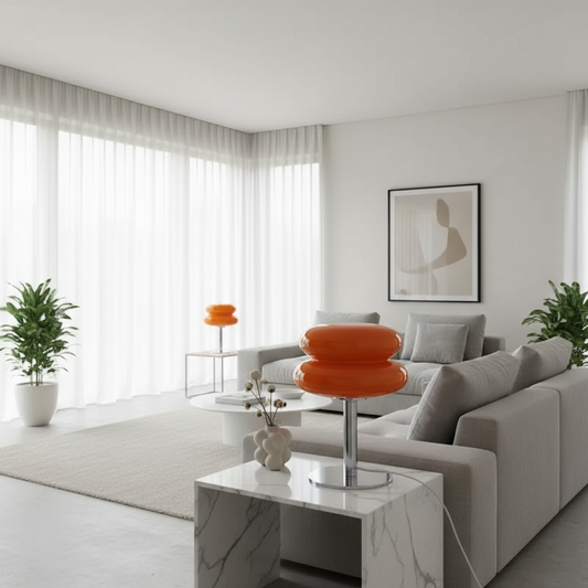 Bauhaus Glass Sculptural LED Table Lamp 1-Light