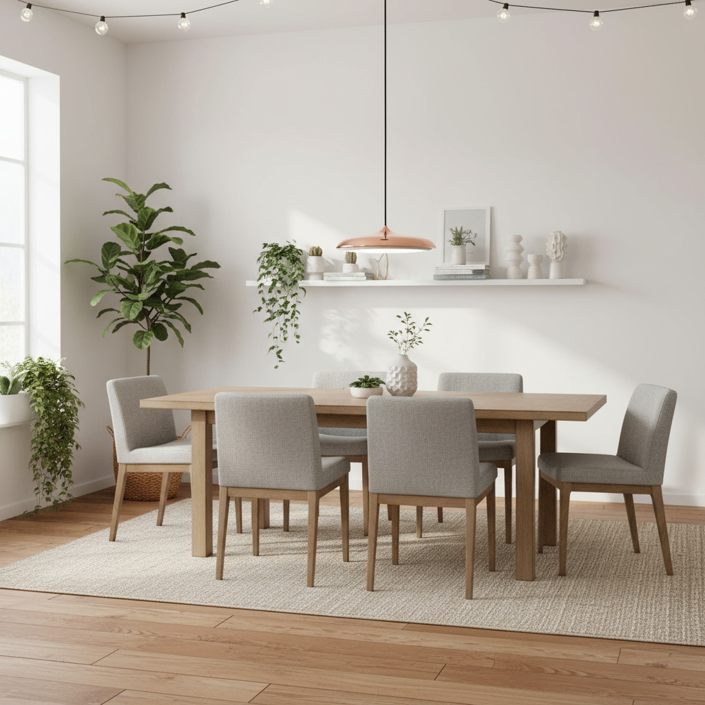 Scandinavian Round Pendant Light LED 1-Light