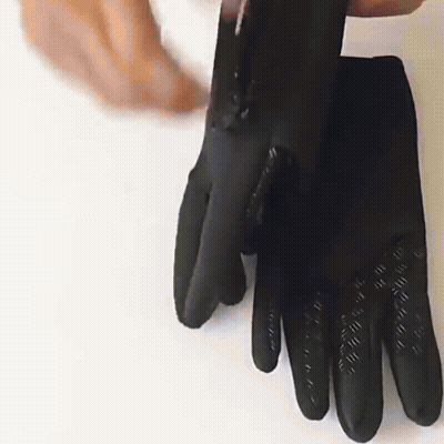 Guanti invernali riscaldati elettrici impermeabili e antivento design termico