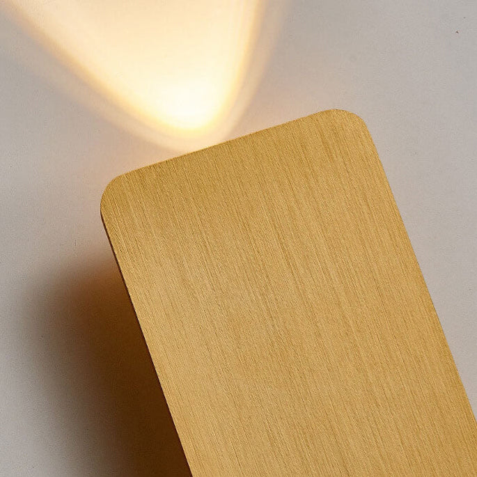 Applique da parete nordica minimalista in vetro rettangolare LED 2 luci