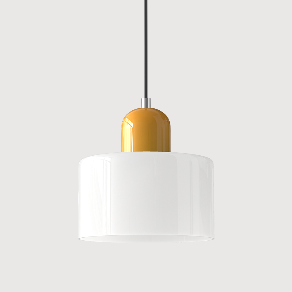 Bauhaus Glass Cylinder Pendant Light LED 1-Light