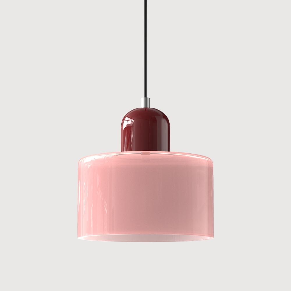 Bauhaus Glass Cylinder Pendant Light LED 1-Light