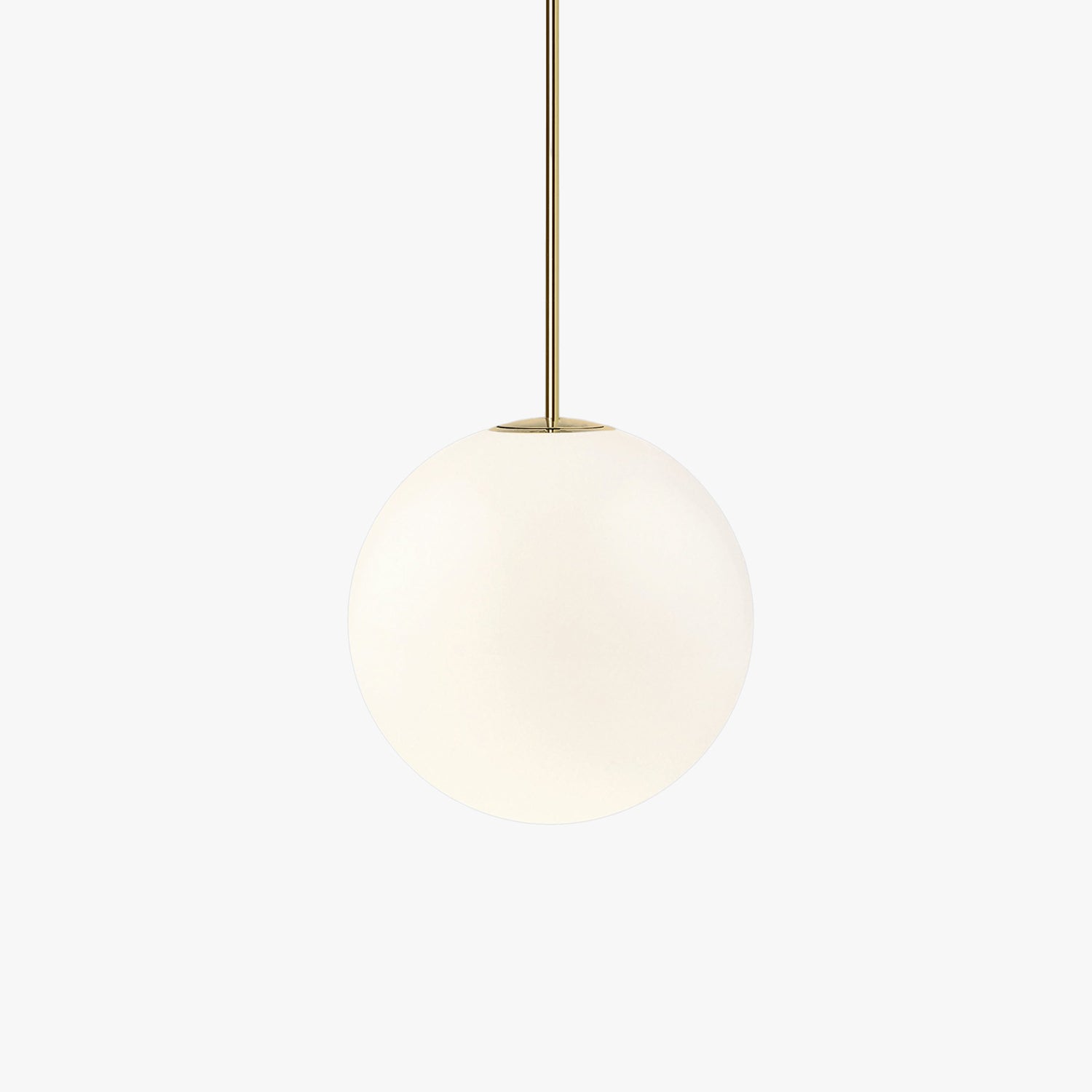 Minimalist Brass Globe Glass Pendant 1-Light