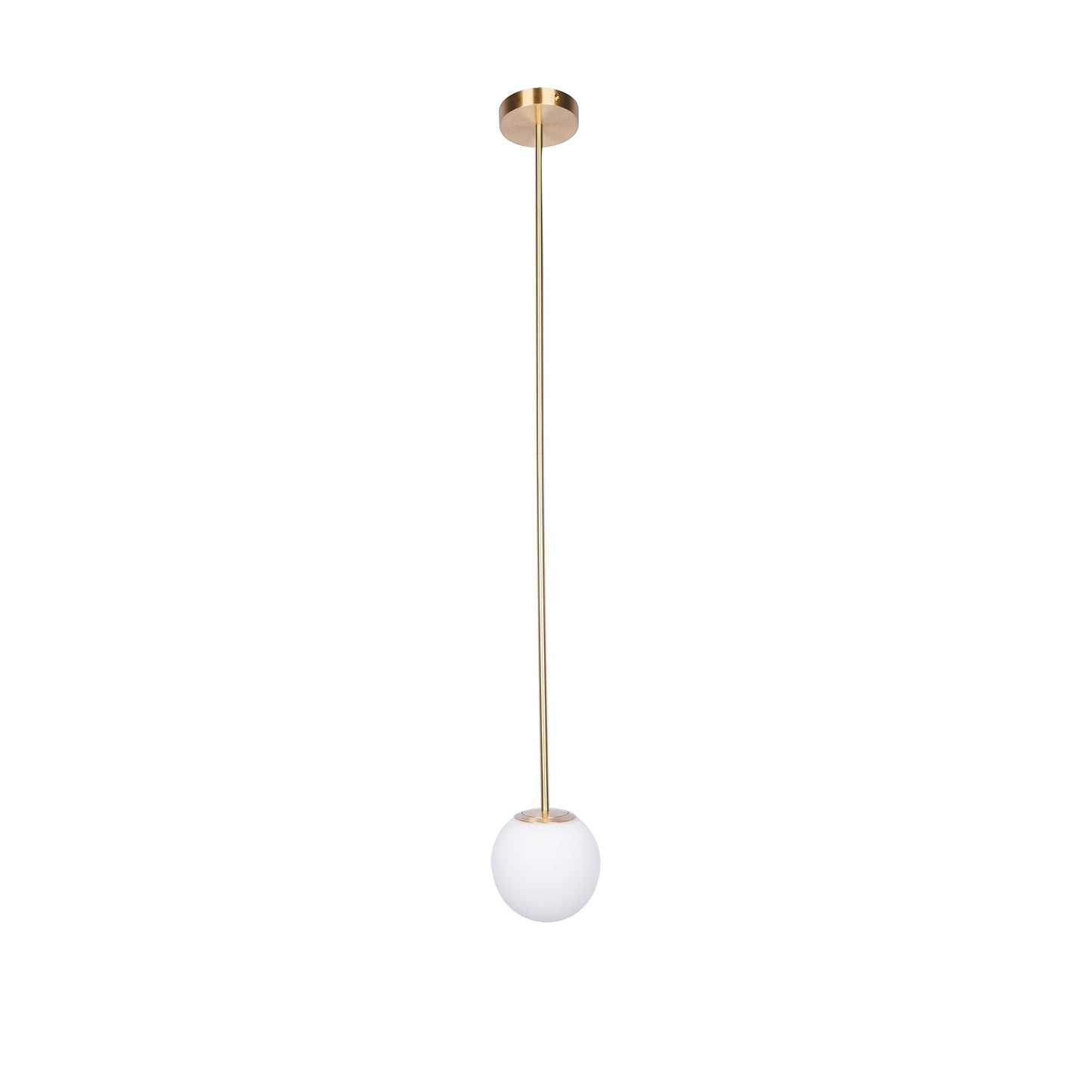 Minimalist Brass Globe Glass Pendant 1-Light