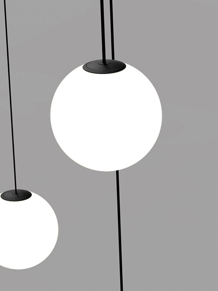 Minimalist Brass Globe Glass Pendant 1-Light