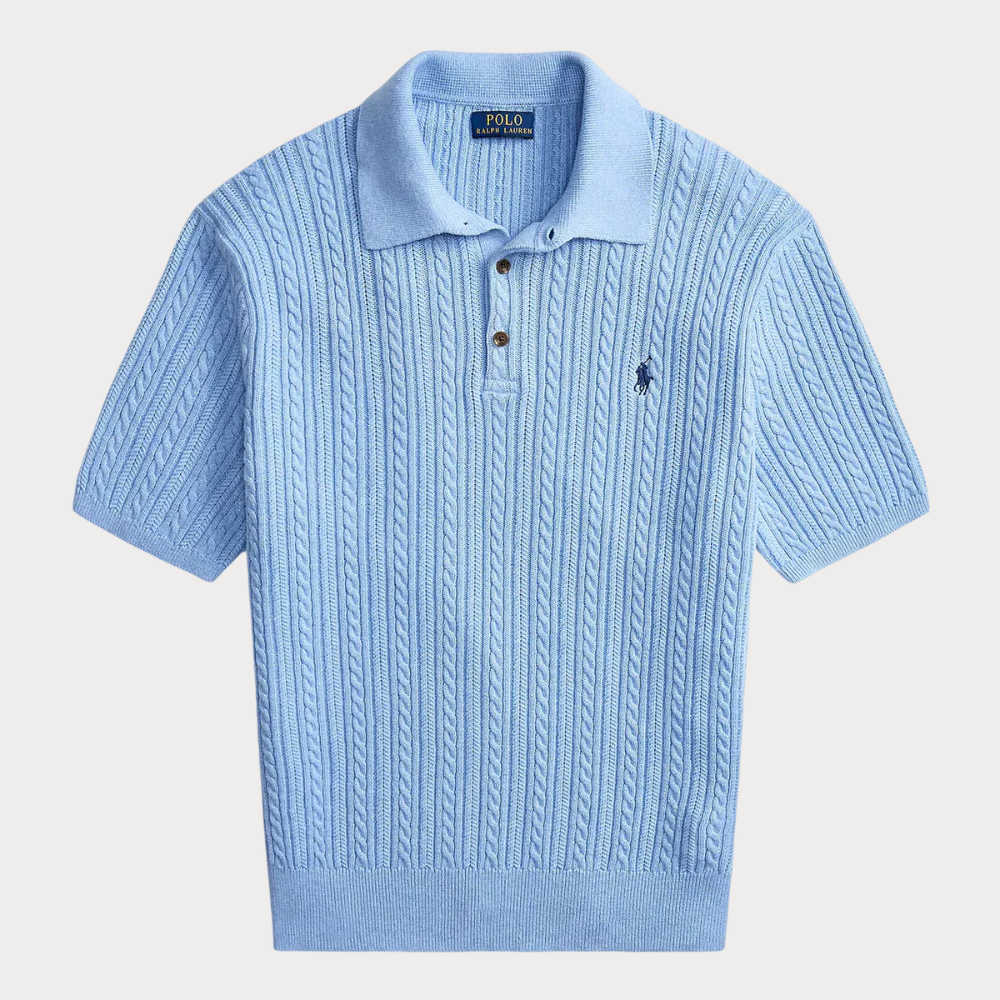 Ralph Lauren Cable-Knit Cotton Polo Jumper