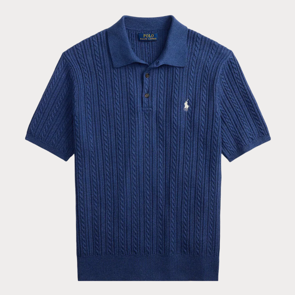 Ralph Lauren Cable-Knit Cotton Polo Jumper
