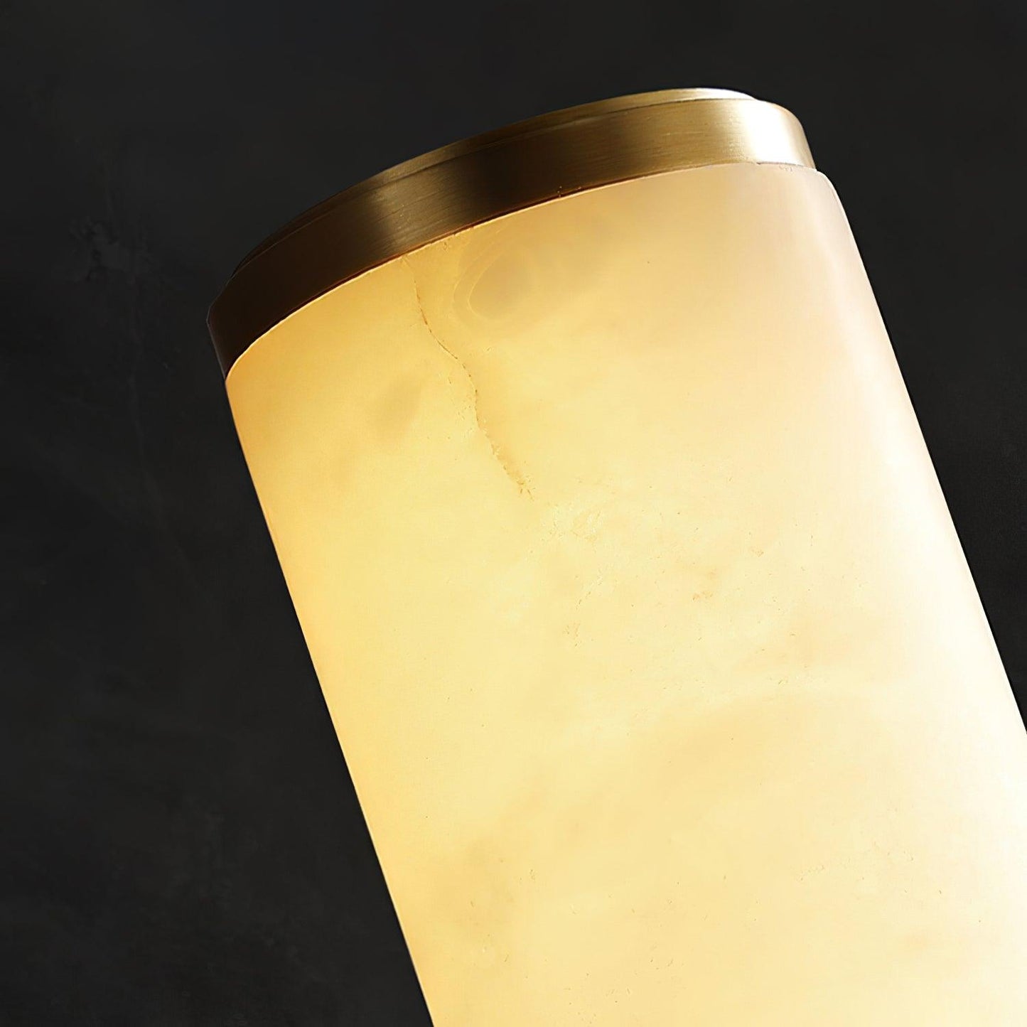 Modern Alabaster Tube LED Wall Sconce 1-Light