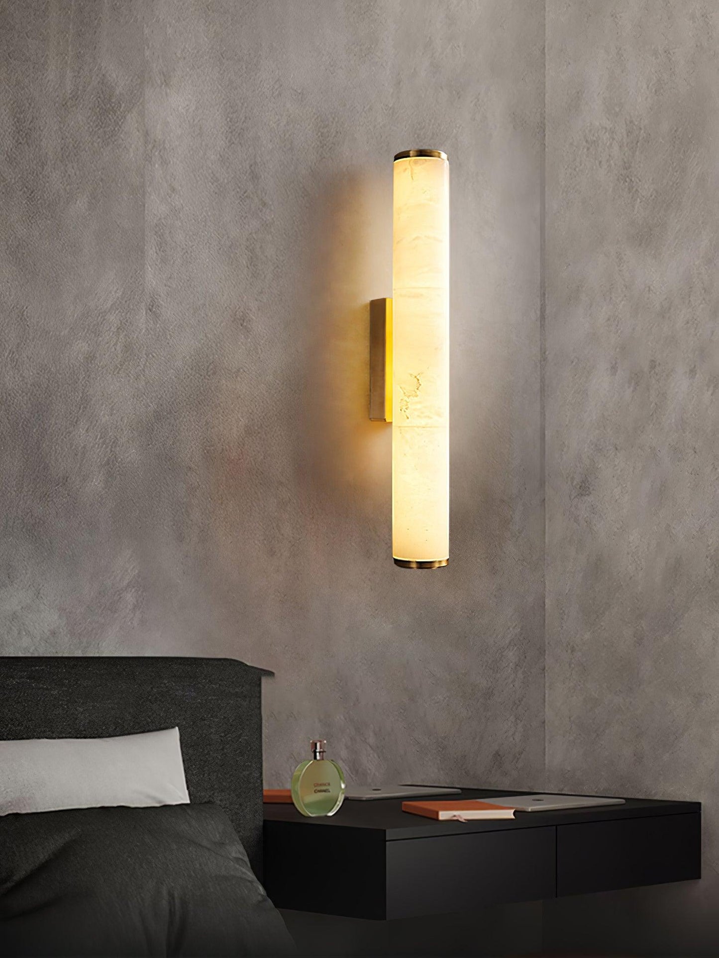 Modern Alabaster Tube LED Wall Sconce 1-Light