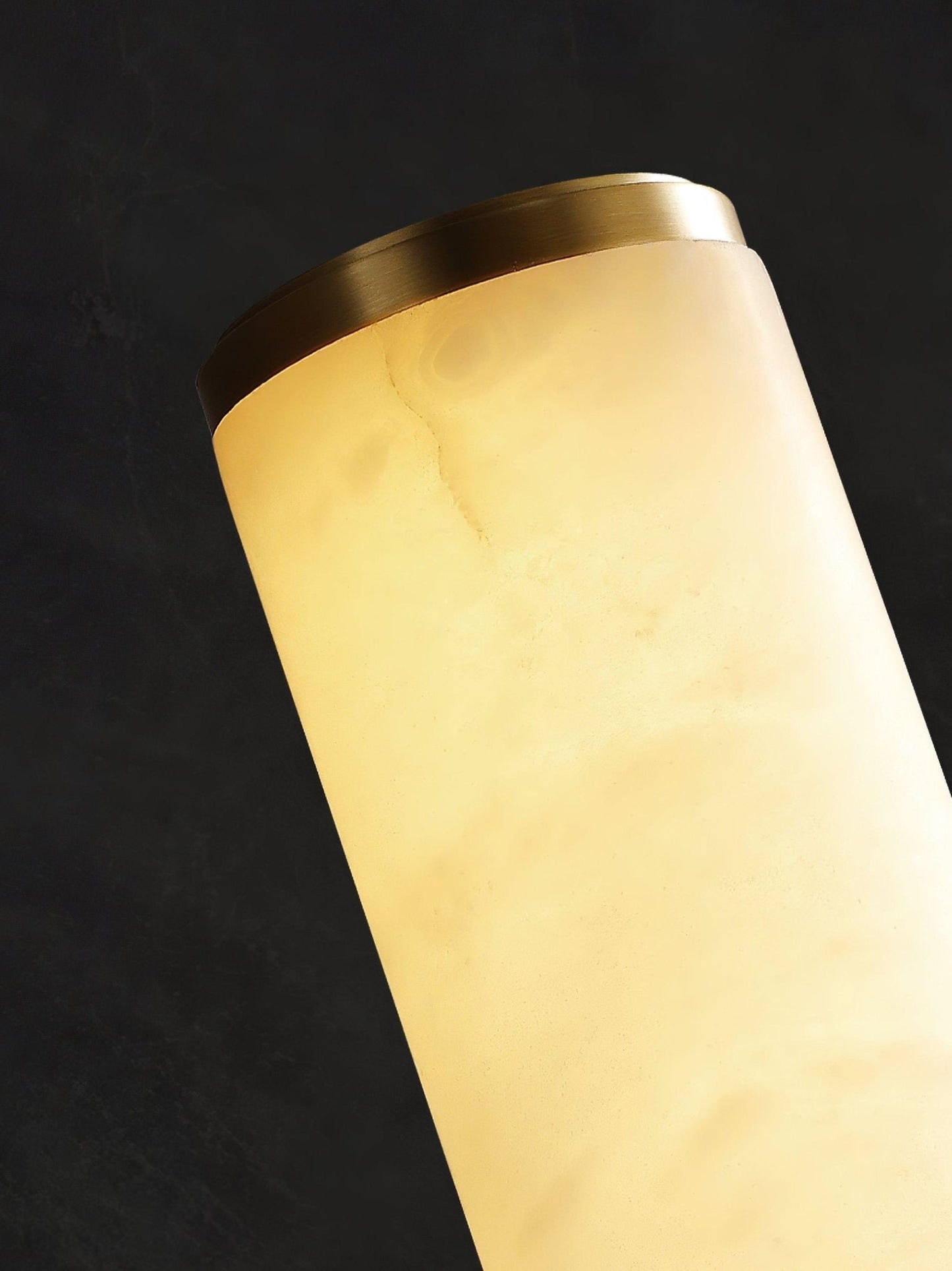 Modern Alabaster Tube LED Wall Sconce 1-Light