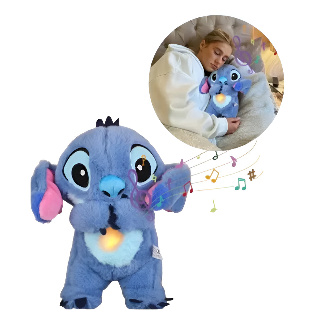 Children Plush Toy Calming Light Breathing Sleep Companion