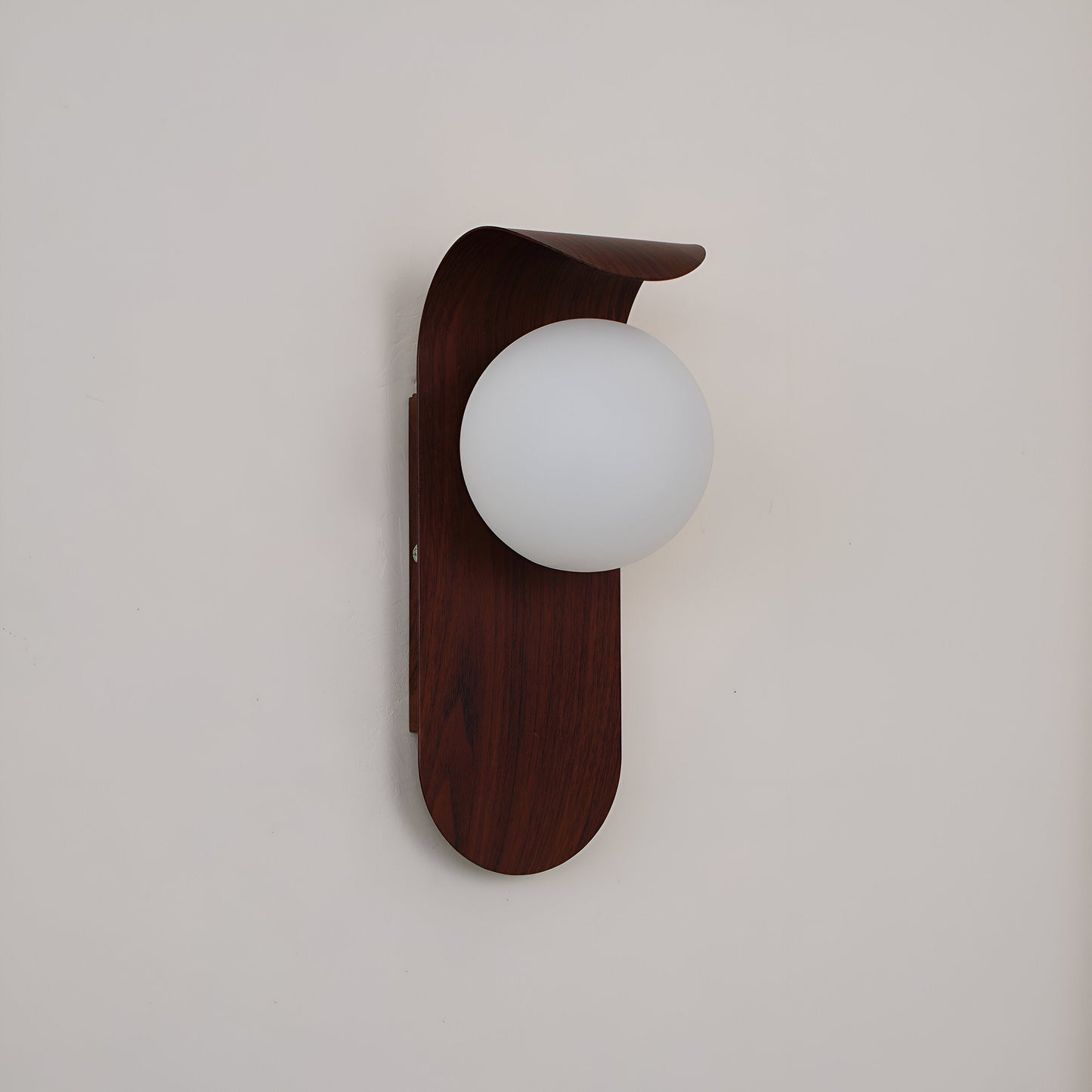 Nordic Wood Globe Wall Sconce LED 1-Light