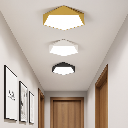 Modern Geometric Dimmable LED Ceiling Light 1-Light