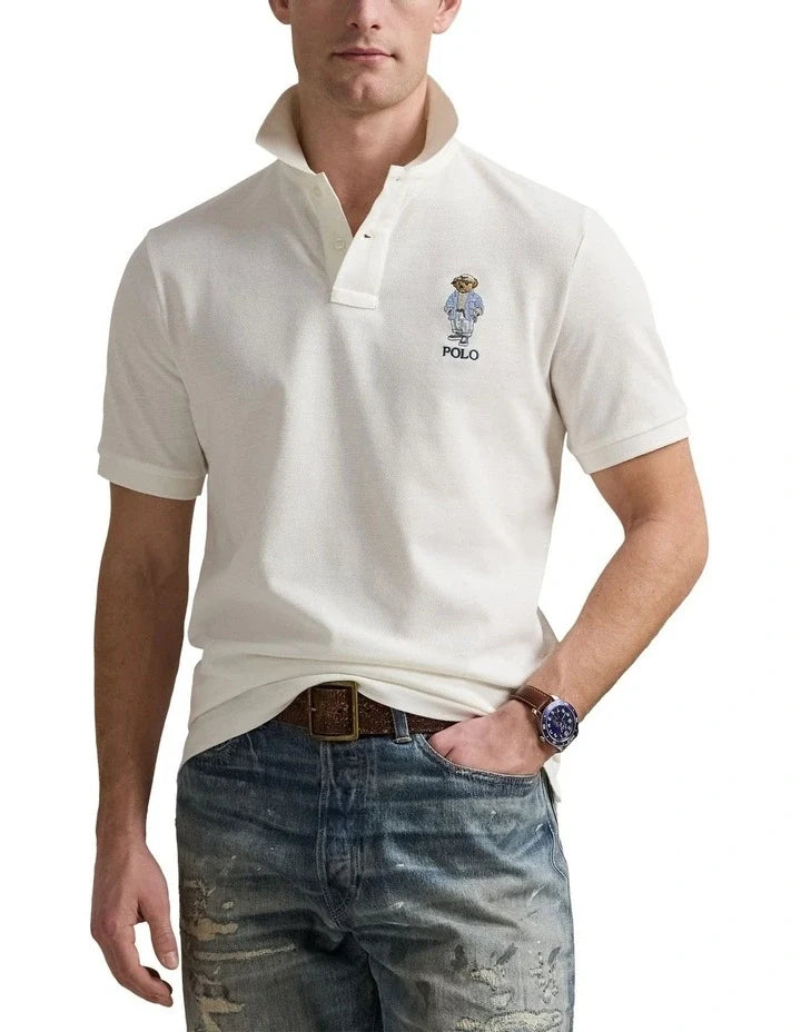 Ralph Lauren Classic Fit Polo Bear Mesh Polo Shirt