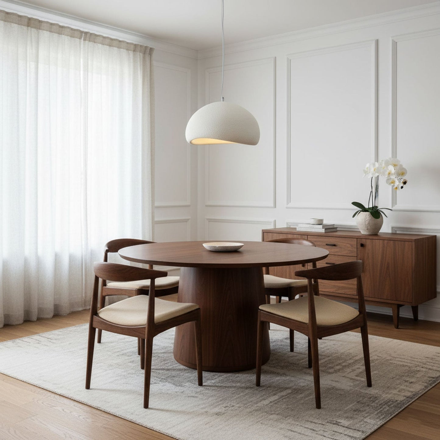 Modern Minimalist Dome LED Pendant Light 1-Light