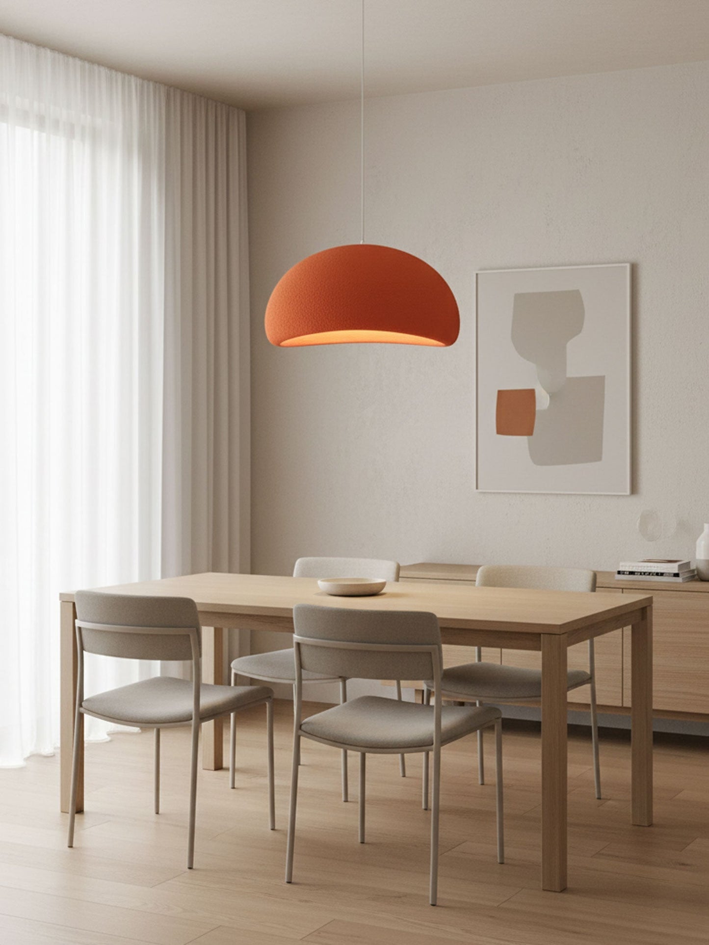 Modern Minimalist Dome LED Pendant Light 1-Light