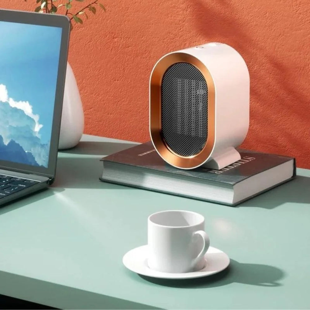 Mini riscaldatore con temperatura regolabile – Riscaldamento silenzioso ed efficiente per ambienti