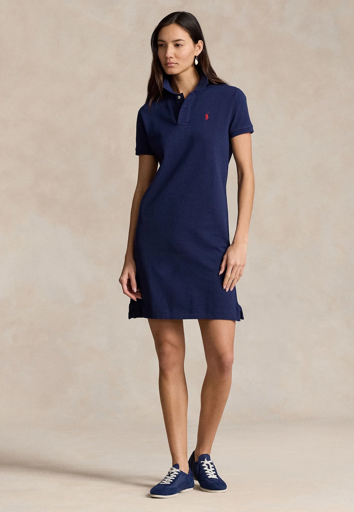 Ralph Lauren Cotton Mesh Polo Dress