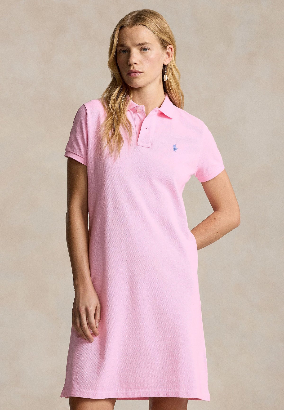 Ralph Lauren Cotton Mesh Polo Dress
