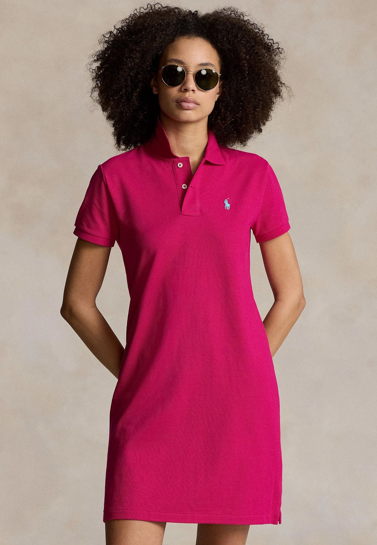 Ralph Lauren Cotton Mesh Polo Dress