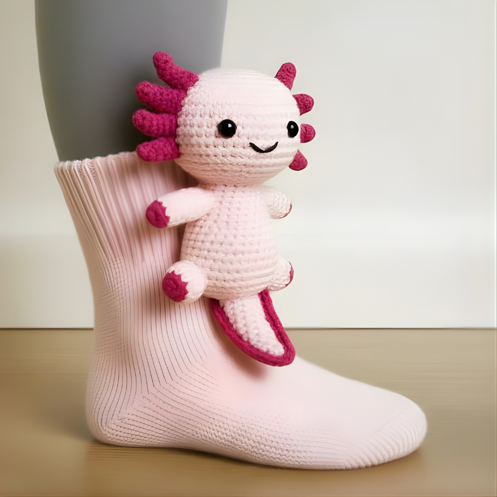 Unisex Animal Motif Socks - Cozy 3D Knit Slipper Footwear for Home
