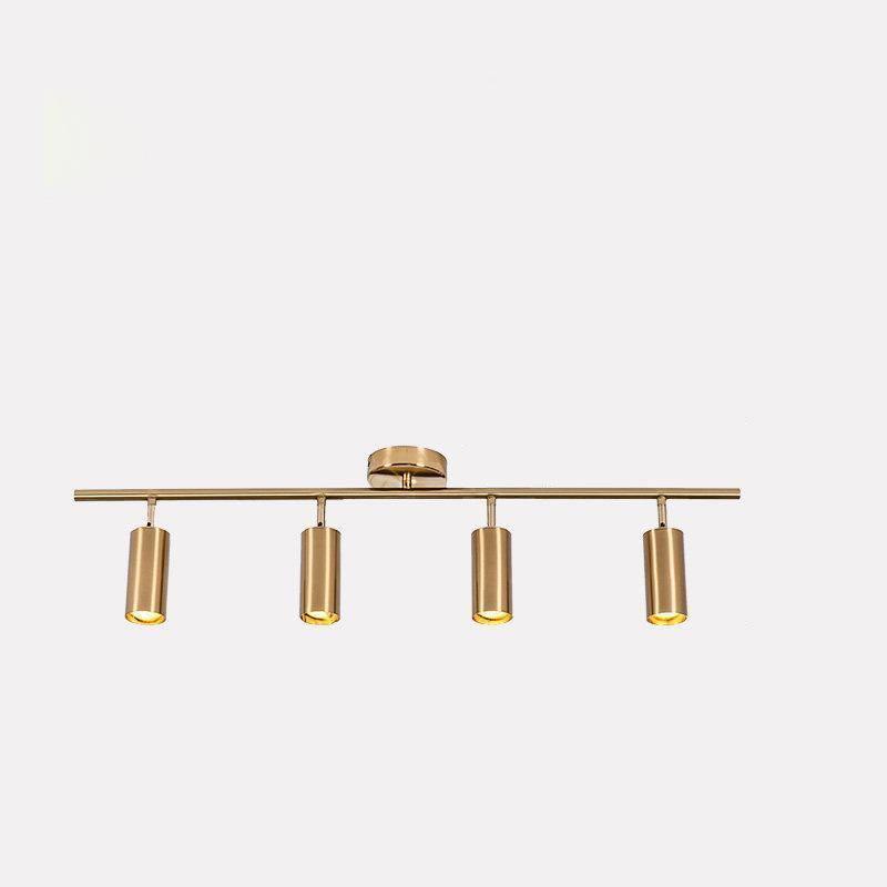 Modern Brass Double Cylinder Adjustable Wall Spotlight