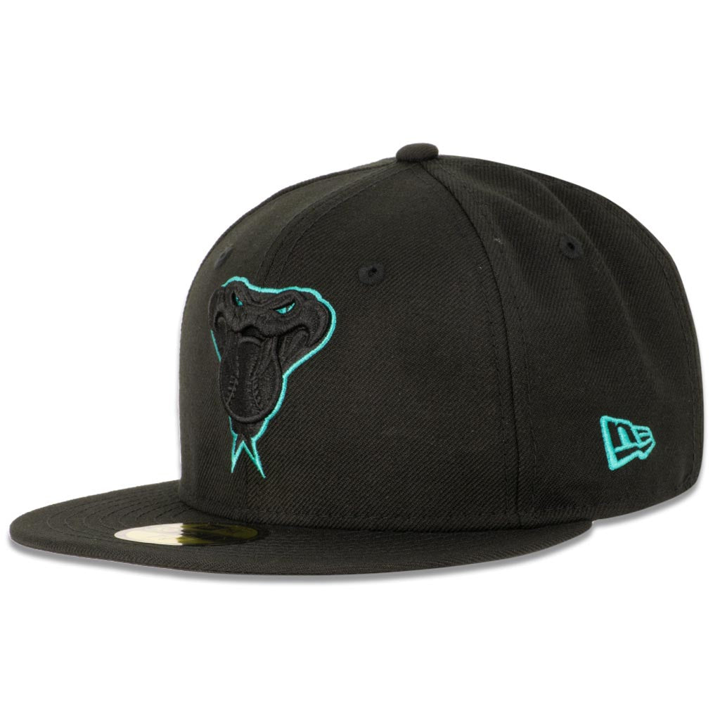 MLB Arizona Diamondbacks New Era Teal Eyes 59FIFTY - Black Hat